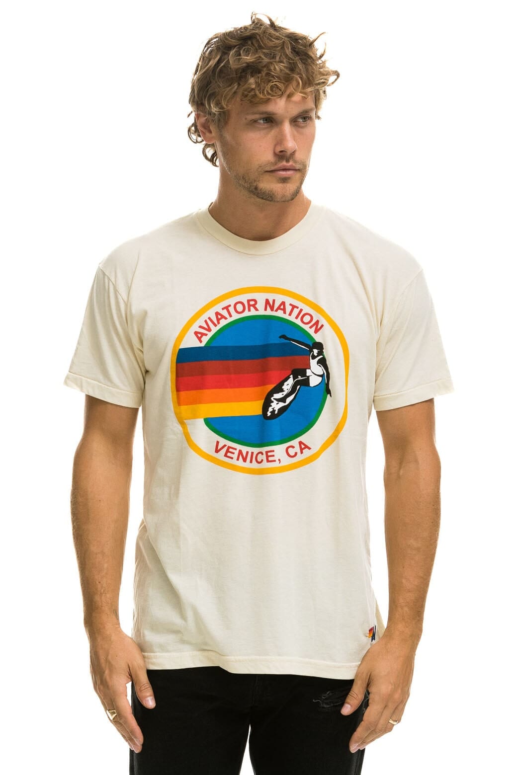 Retro SIGNATURE VENICE TEE - VINTAGE WHITE