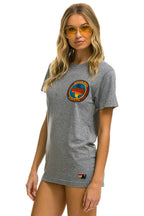 Retro SIGNATURE TEXAS SMALL LOGO TEE - HEATHER GREY