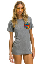 Retro SIGNATURE TEXAS SMALL LOGO TEE - HEATHER GREY