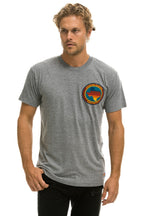 Retro SIGNATURE TEXAS SMALL LOGO TEE - HEATHER GREY