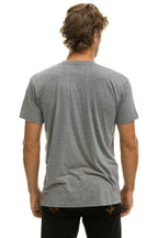 Retro SIGNATURE TEXAS SMALL LOGO TEE - HEATHER GREY