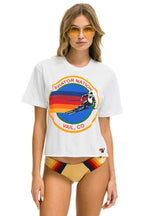 Retro SIGNATURE VAIL BOYFRIEND TEE - WHITE