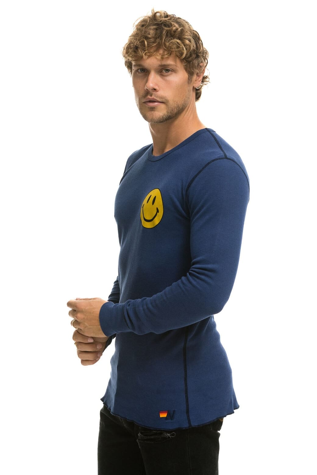 Retro SMILEY 2 THERMAL - NAVY