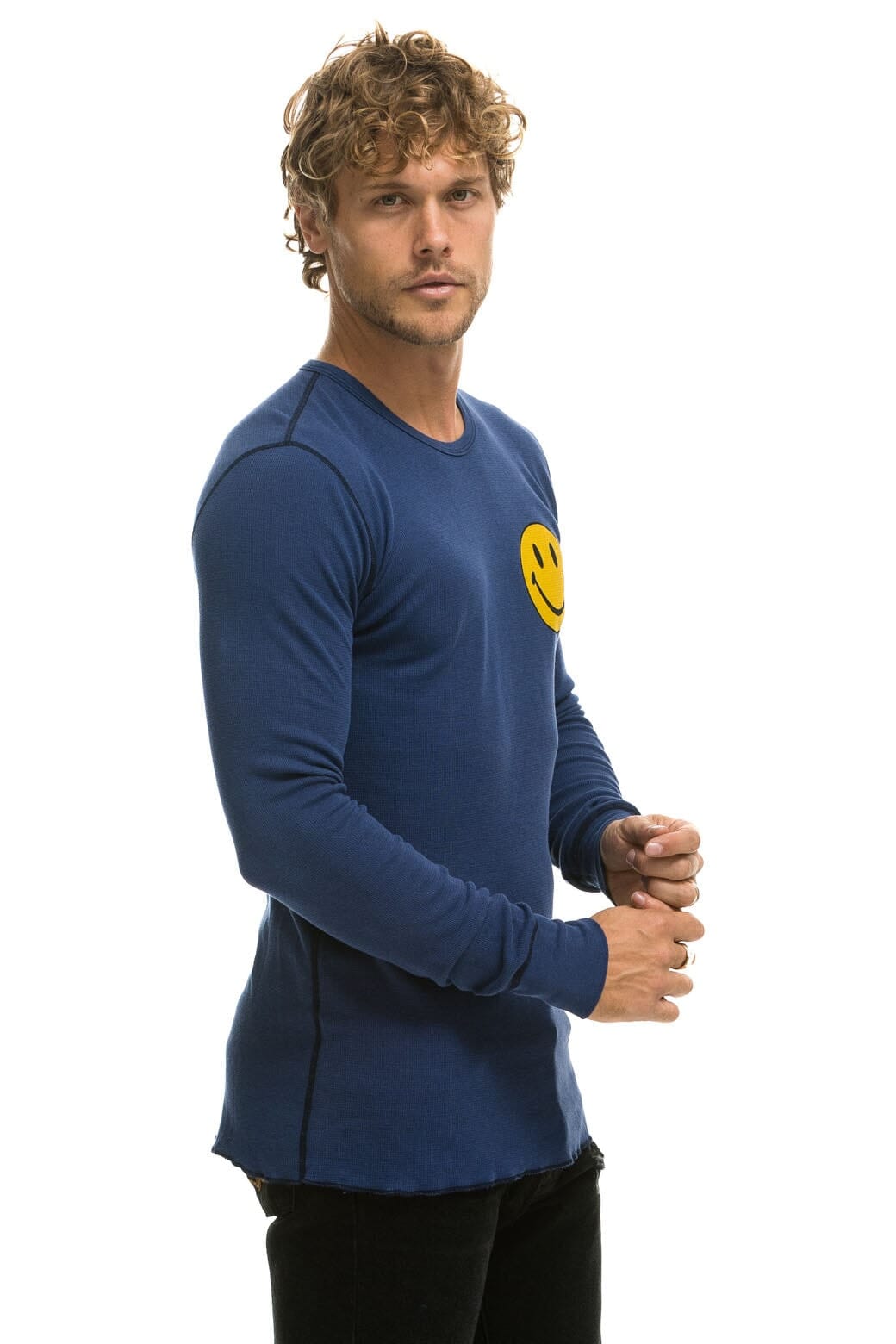 Retro SMILEY 2 THERMAL - NAVY