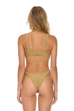 Retro SPARKLE RIVIERA KNOT CHEEKY BIKINI BOTTOMS - SAND