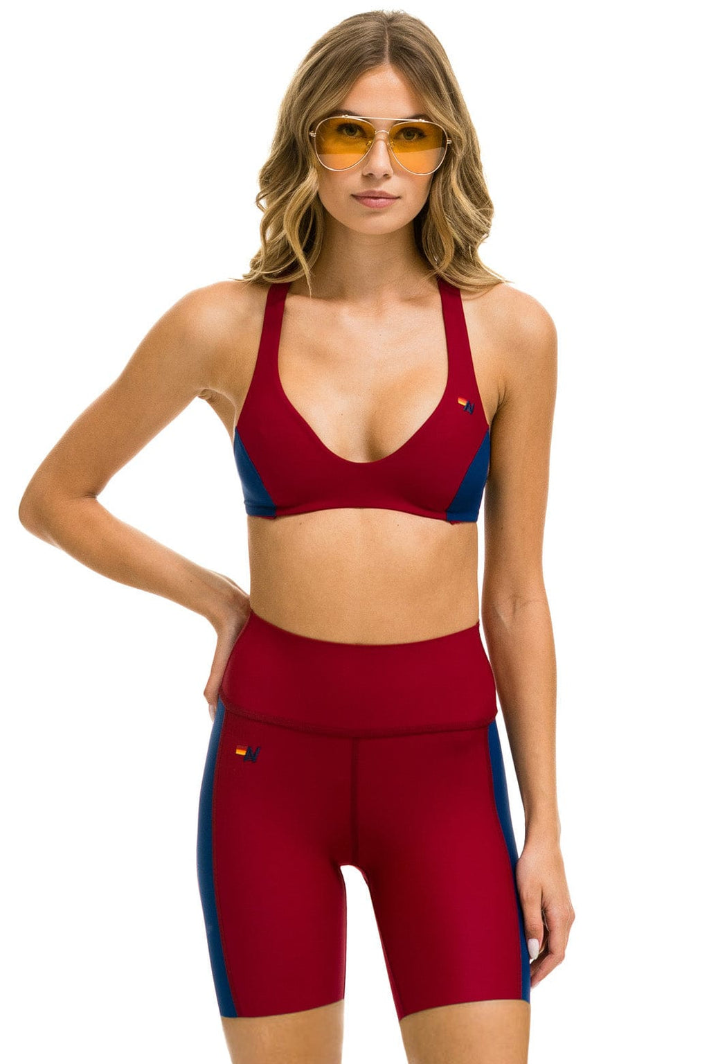 Retro SPEED 6IN HI-RISE BIKER SHORT - BLAZE