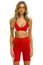 Retro SPEED 6IN HI-RISE BIKER SHORT - CHERRY