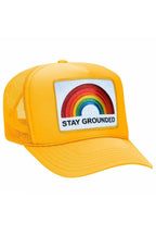 Retro STAY GROUNDED TRUCKER HAT