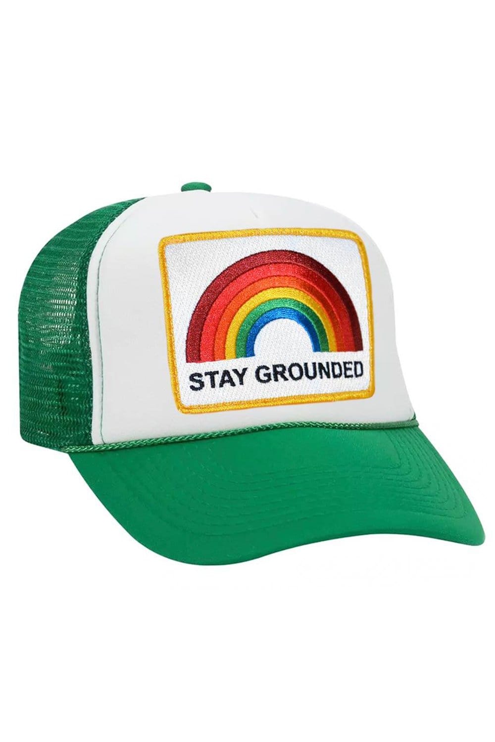Retro STAY GROUNDED TRUCKER HAT