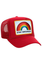 Retro STAY GROUNDED TRUCKER HAT