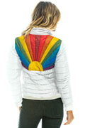 Retro SUNBURST JACKET - GLOSSY WHITE