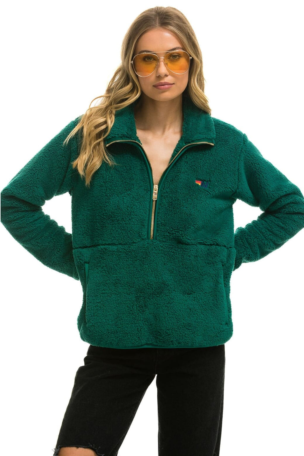 Retro TEDDY UNISEX HALF ZIP JACKET - AMAZON