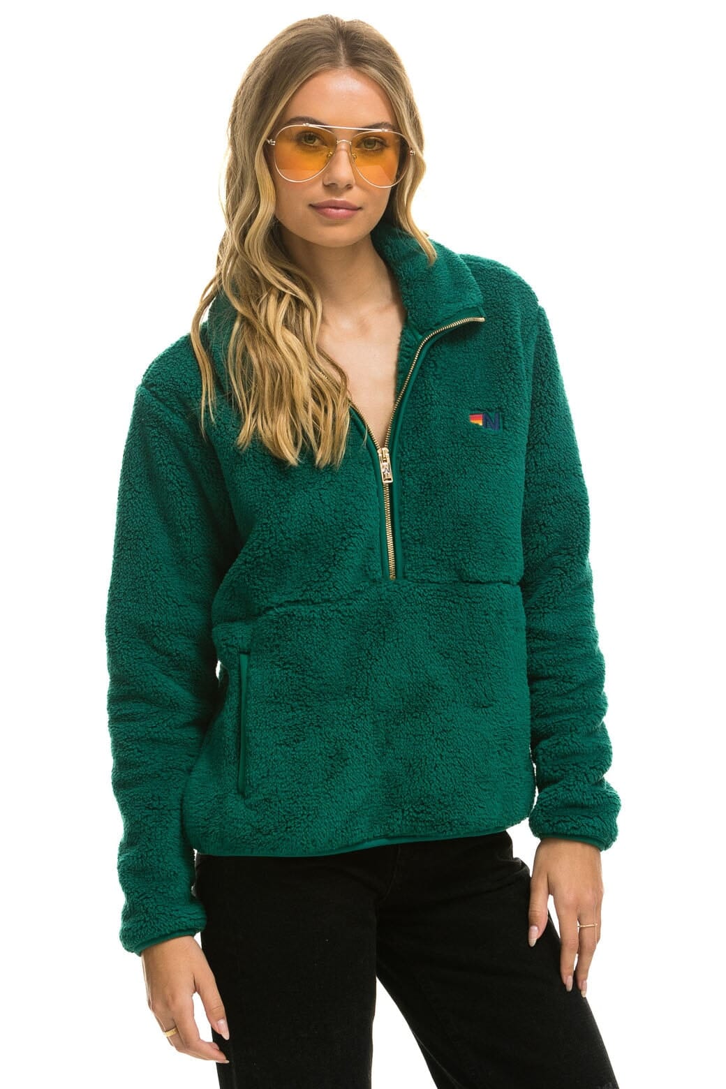 Retro TEDDY UNISEX HALF ZIP JACKET - AMAZON
