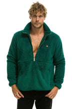 Retro TEDDY UNISEX HALF ZIP JACKET - AMAZON