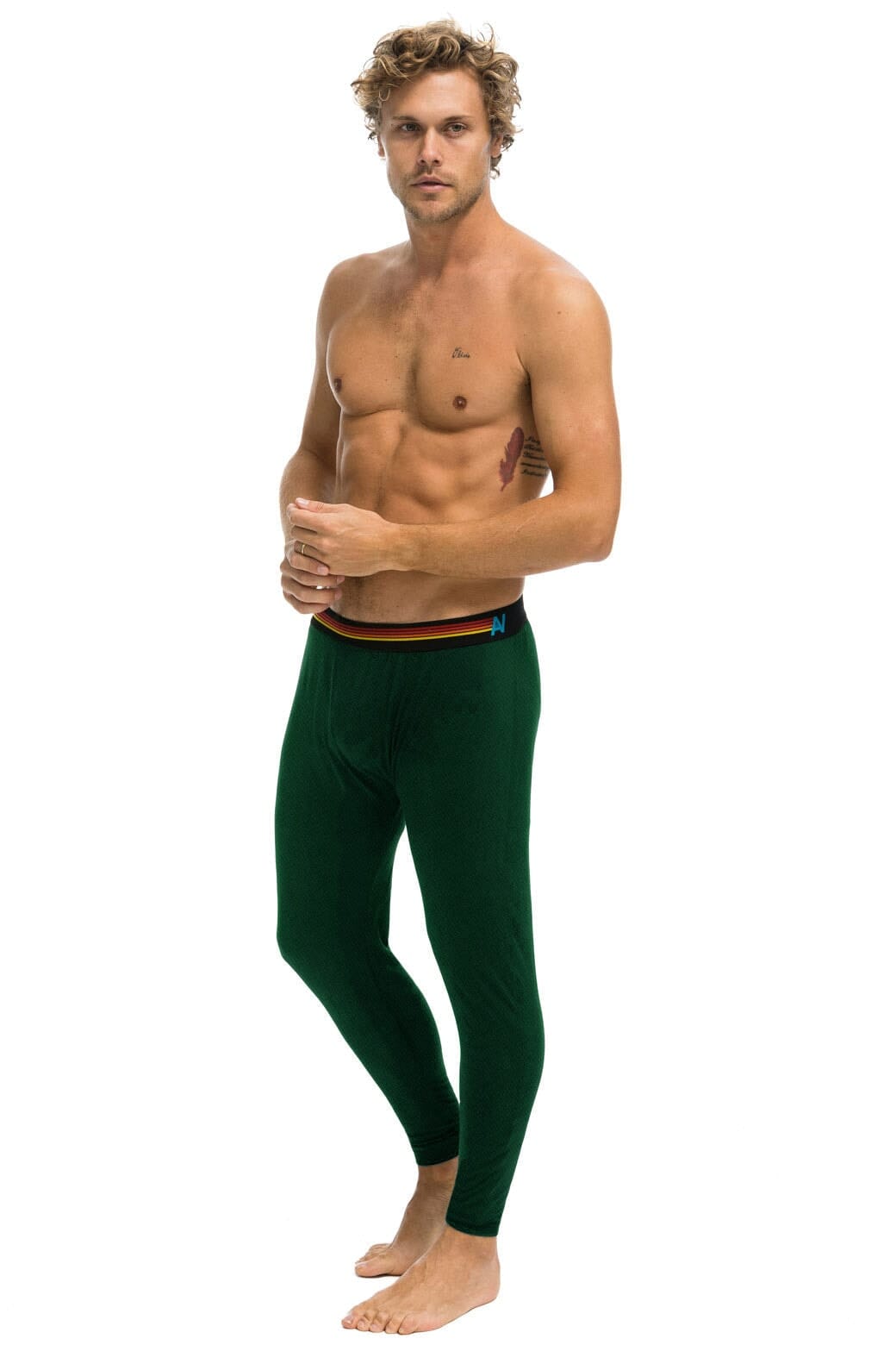 Retro THERMAL BASE LAYER BOTTOM - FOREST