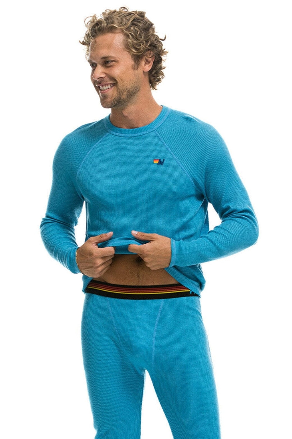 Retro THERMAL BASE LAYER TOP - OCEAN
