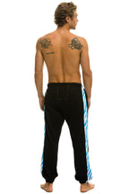 Retro TIGER STRIPE SWEATPANTS - BLACK BLUE TIGER