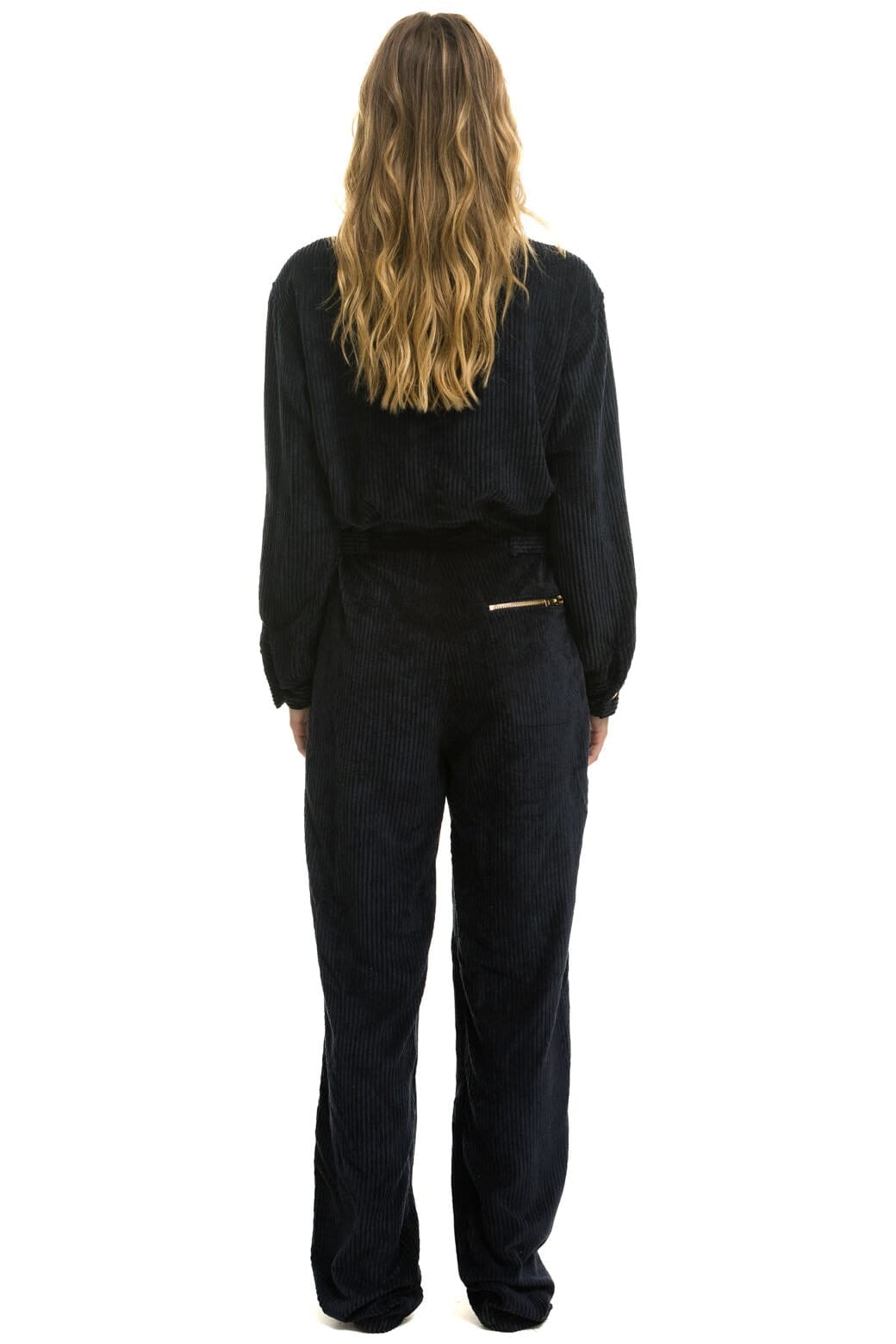 Retro UNISEX CORDUROY FLIGHT SUIT - NAVY