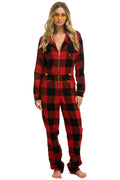 Retro UNISEX PLAID FLIGHT SUIT - BUFFALO PLAID