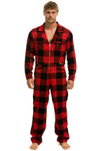 Retro UNISEX PLAID FLIGHT SUIT - BUFFALO PLAID