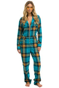 Retro UNISEX PLAID FLIGHT SUIT - JACKSON PLAID