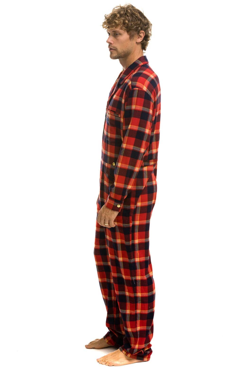 Retro UNISEX PLAID FLIGHT SUIT - RUGBY PLAID