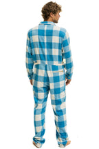 Retro UNISEX PLAID FLIGHT SUIT - SKY PLAID