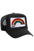Retro VAIL RAINBOW VINTAGE LOW RISE FOAM TRUCKER HAT