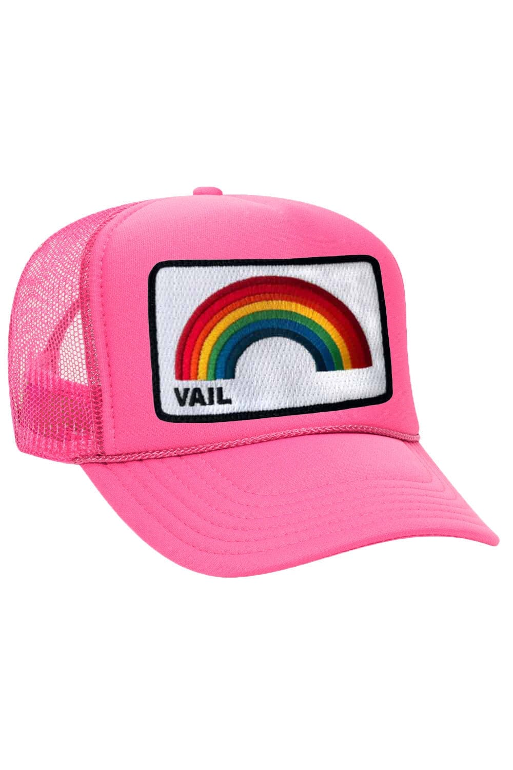Retro VAIL RAINBOW VINTAGE LOW RISE FOAM TRUCKER HAT