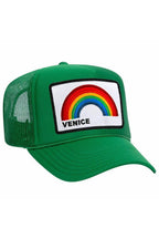 Retro VENICE RAINBOW TRUCKER HAT