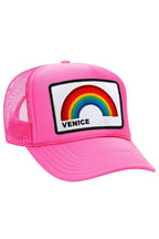 Retro VENICE RAINBOW TRUCKER HAT
