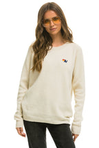 Retro VINTAGE CABIN 2 UNISEX CASHMERE SWEATER - VINTAGE WHITE