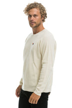 Retro VINTAGE CABIN 2 UNISEX CASHMERE SWEATER - VINTAGE WHITE