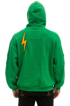 Retro VINTAGE PATCH RELAXED PULLOVER HOODIE- KELLY GREEN
