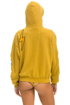 Retro VINTAGE PATCH ZIP HOODIE RELAXED - KHAKI