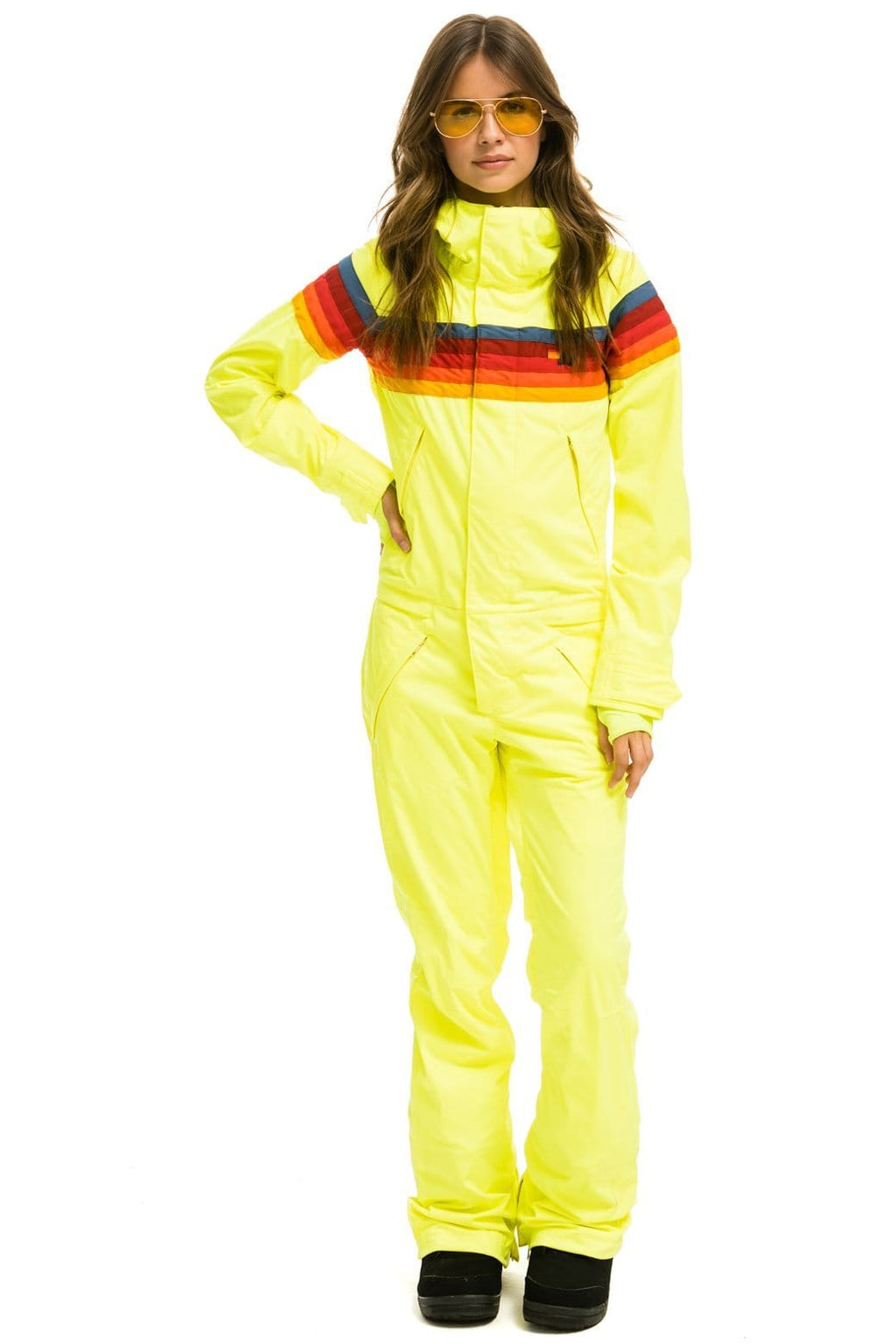 Retro WOMENS 3 LAYER POWDER SUIT - NEON YELLOW