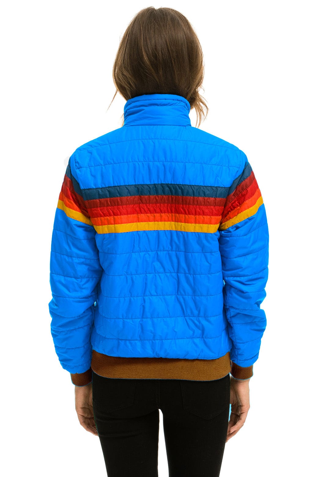 Retro 5 STRIPE JACKET - BLUE CINA GLOSSY