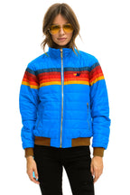 Retro 5 STRIPE JACKET - BLUE CINA GLOSSY