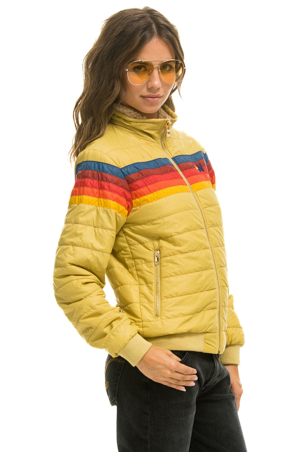Retro 5 STRIPE JACKET - KHAKI