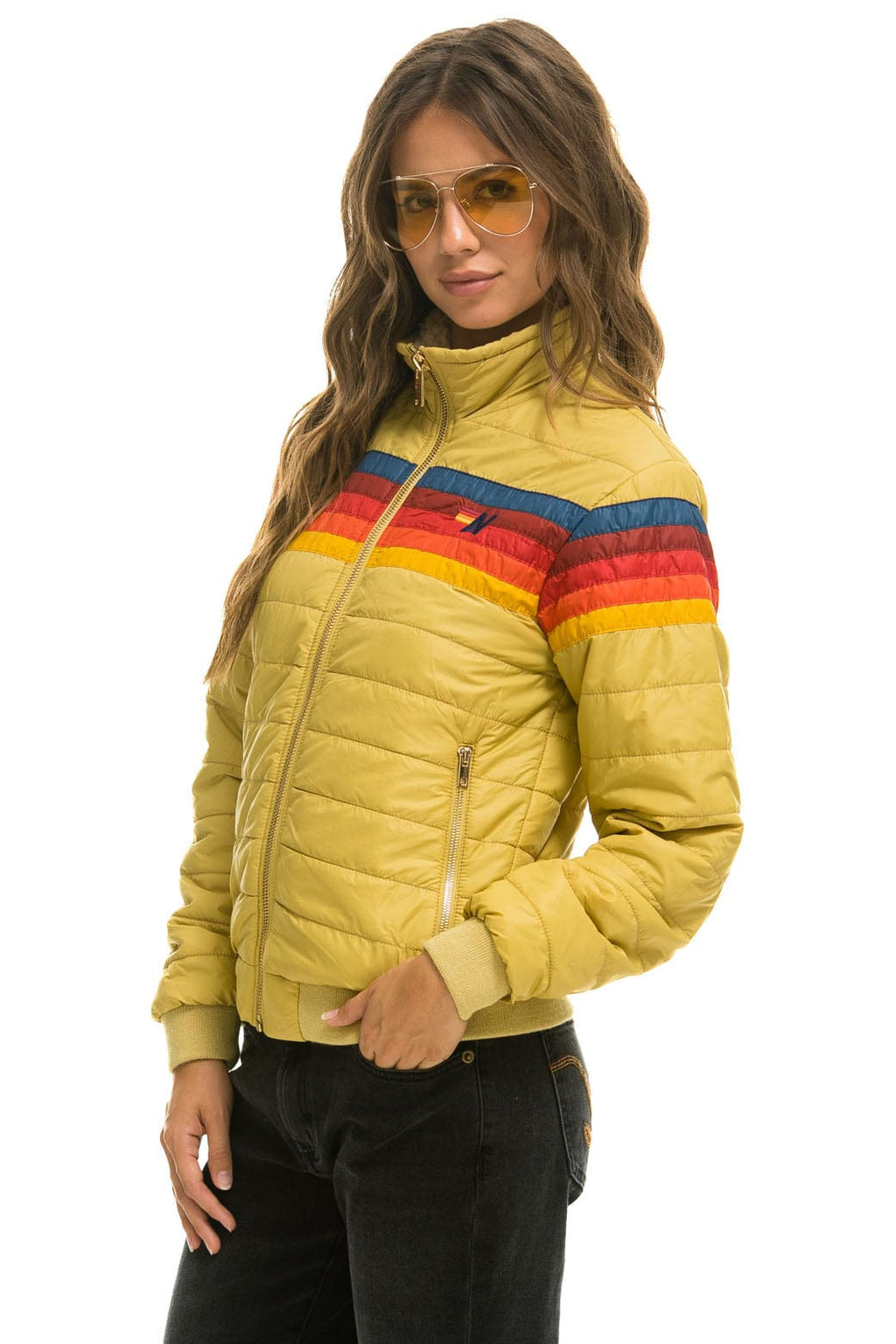 Retro 5 STRIPE JACKET - KHAKI