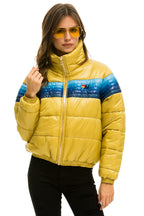 Retro 5 STRIPE APRES JACKET - GLOSSY KHAKI