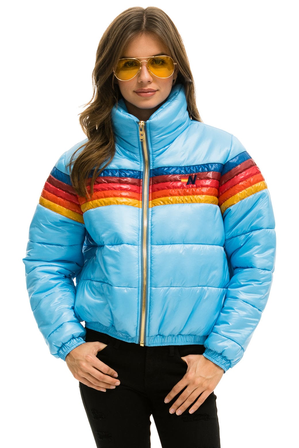 Retro 5 STRIPE APRES JACKET - GLOSSY SKY