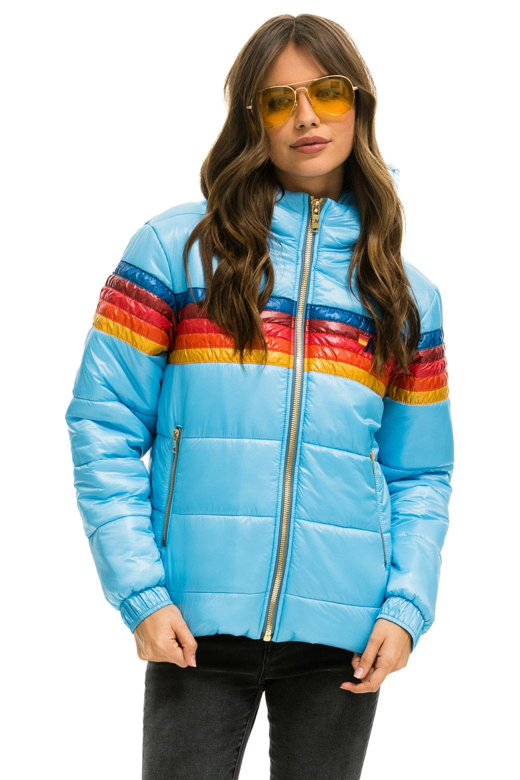 Retro 5 STRIPE TREKKER JACKET - GLOSSY SKY