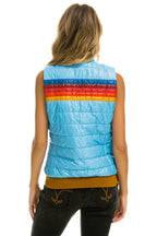 Retro WOMENS 5 STRIPE VEST - GLOSSY SKY