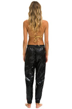Retro WOMENS 5 STRIPE WIND PANT - BLACK GLOSSY