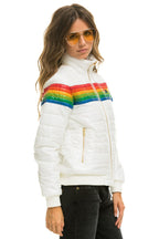 Retro 6 STRIPE JACKET - GLOSSY WHITE