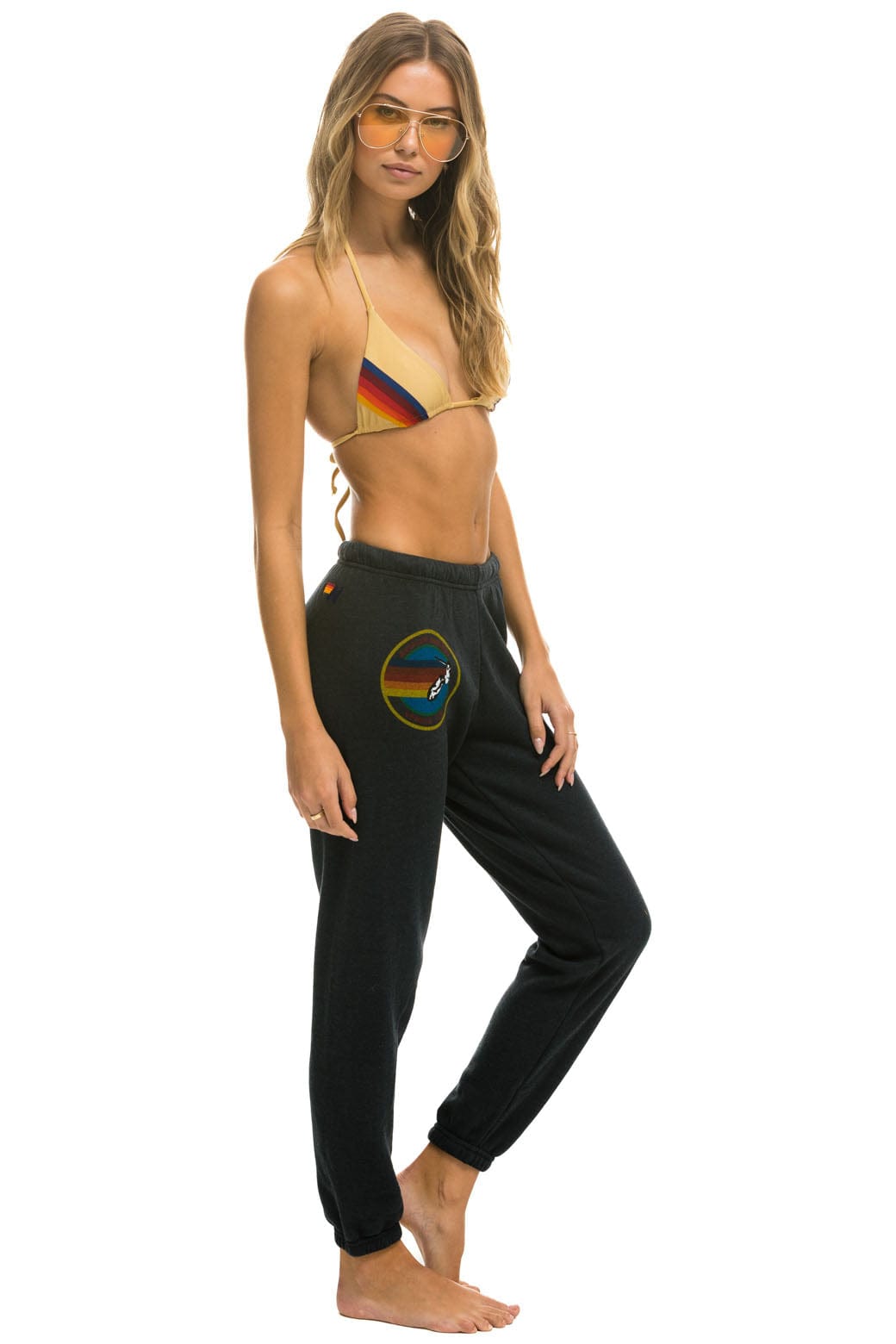 Retro AVIATOR NATION VENICE SWEATPANTS - CHARCOAL