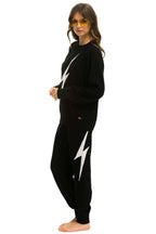 Retro BOLT CASHMERE LIGHT SWEATER PANT - BLACK WHITE BOLT