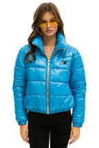 Retro BOLT LUXE APRES PUFFER JACKET - GLOSSY OCEAN