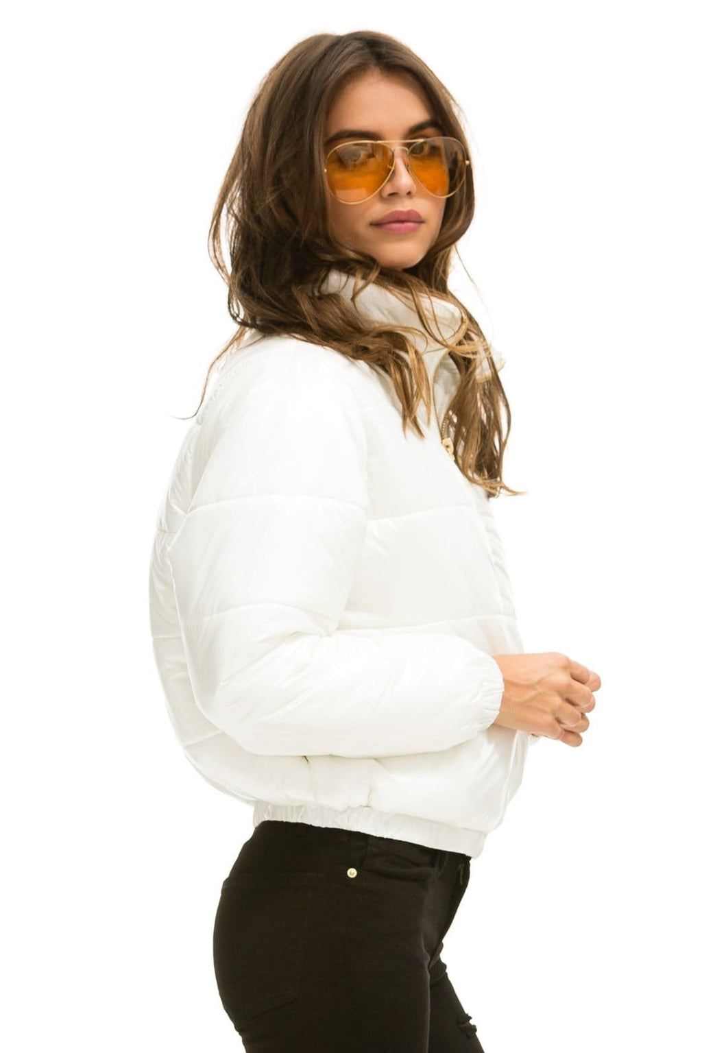 Retro BOLT LUXE APRES PUFFER JACKET - GLOSSY WHITE